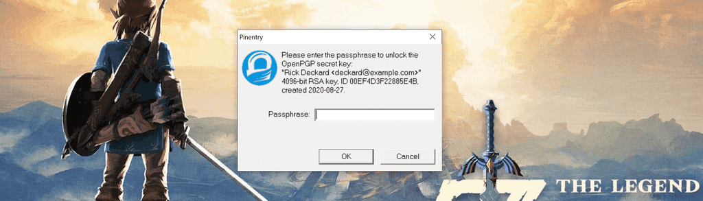 Enter your GPG passphrase